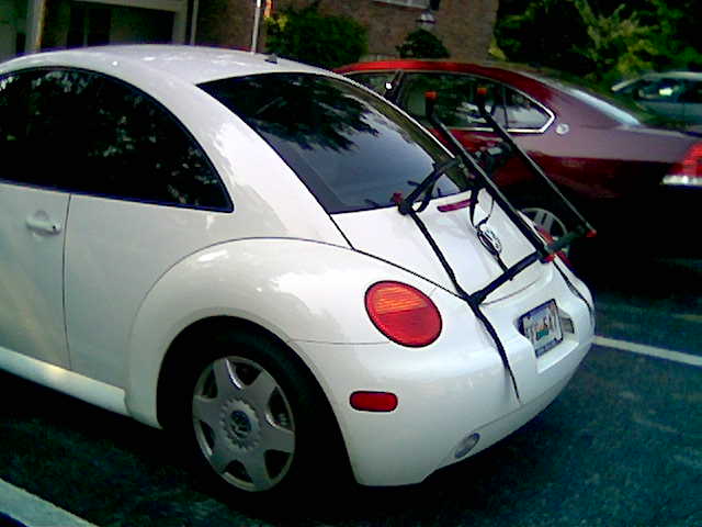 volkswagen beetle bike rack